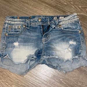 Miss me distressed denim shorts